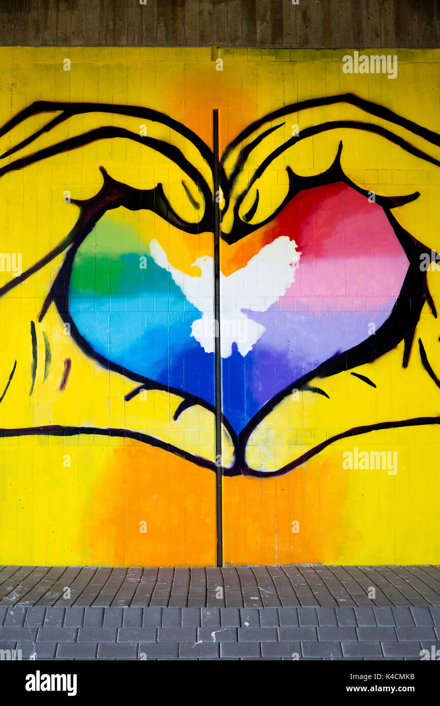Côté coeur, l'amour, la paix, la paix mondiale, colombe de la paix Banque D'Images Côté coeur, l'amour, la paix, la paix mondiale, colombe de la paix Banque D'Images