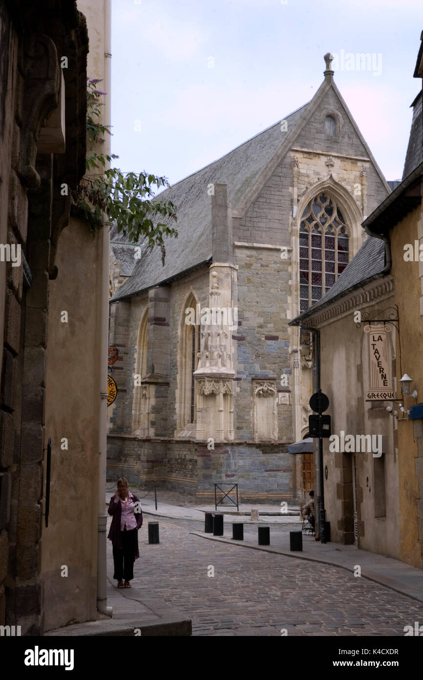 La Chapelle St-Yves, de la rue des Dames, Rennes, Bretagne, France Banque D'Images