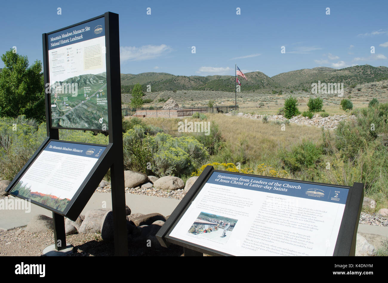 Prairies de montagne du sud de l'Utah, Massacre Banque D'Images