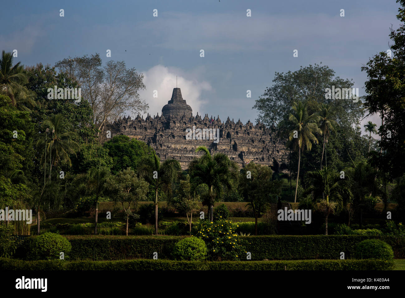 Borobudor temple dans l'île de Java en Indonésie. Banque D'Images