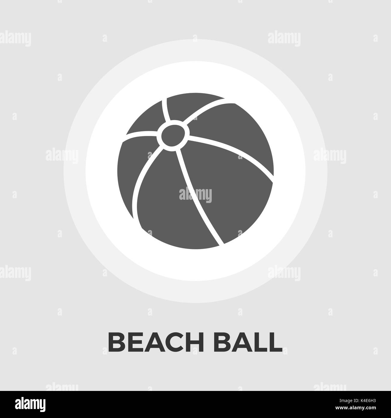 Vecteur Icône Ballon de plage. L'icône de la télévision isolé sur fond blanc. Fichier EPS modifiables. Vector illustration. Banque D'Images