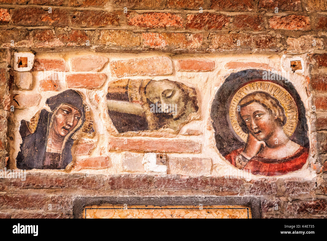 Plus de détails sur le mur, Bologne, Italie Banque D'Images