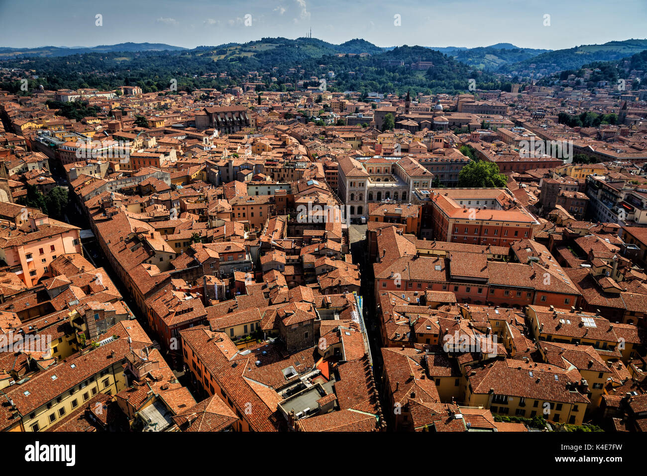 Vue de Bologne du due torri, Bologne, Italie Banque D'Images