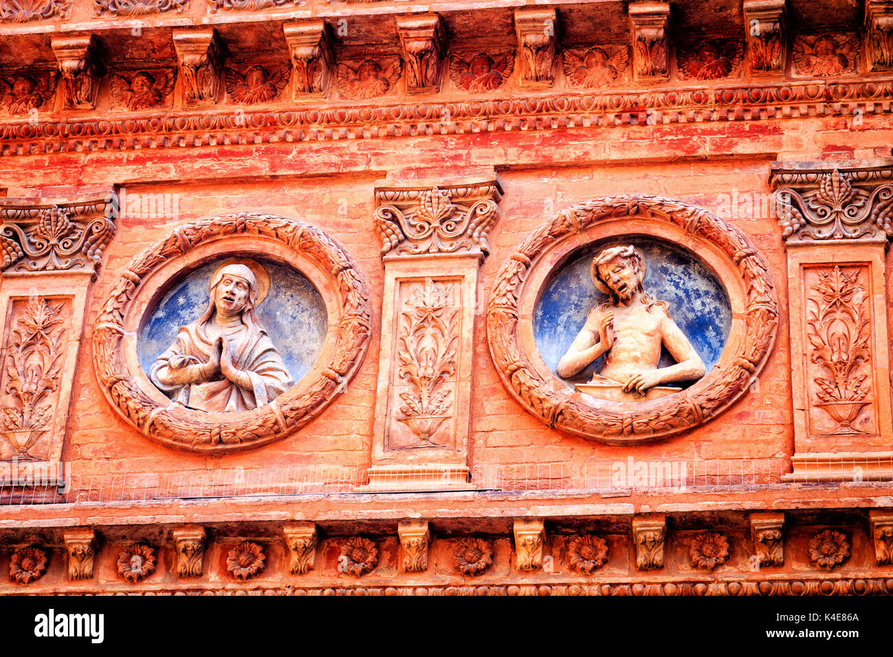 Plus de détails sur le mur, Bologne, Italie Banque D'Images