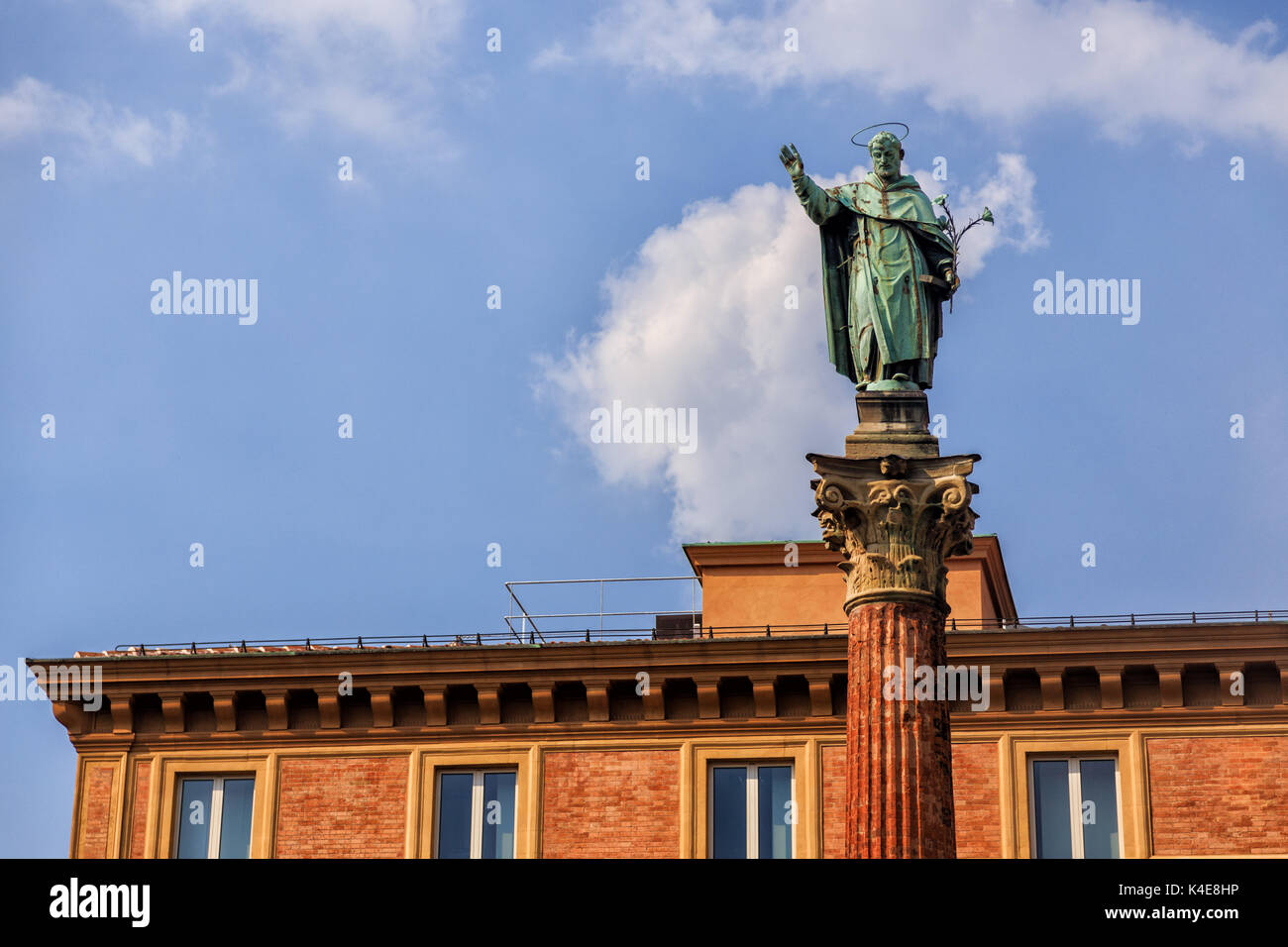 Piazza San Domenico, Bologne, Italie Banque D'Images