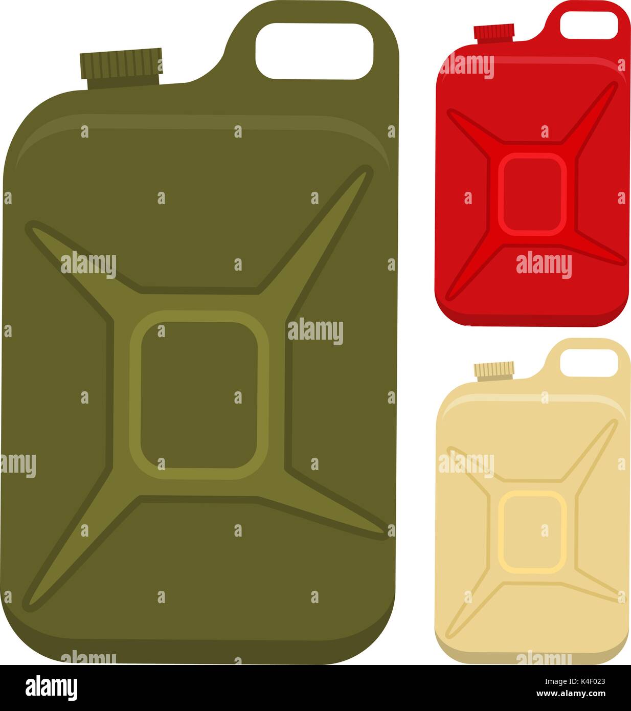 Ensemble canister isolé sur fond blanc. Illustration de Vecteur