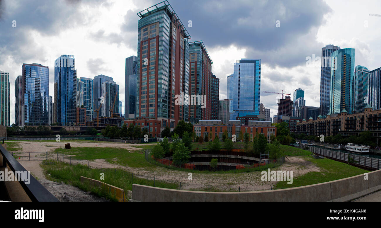 La construction des toits Banque D'Images