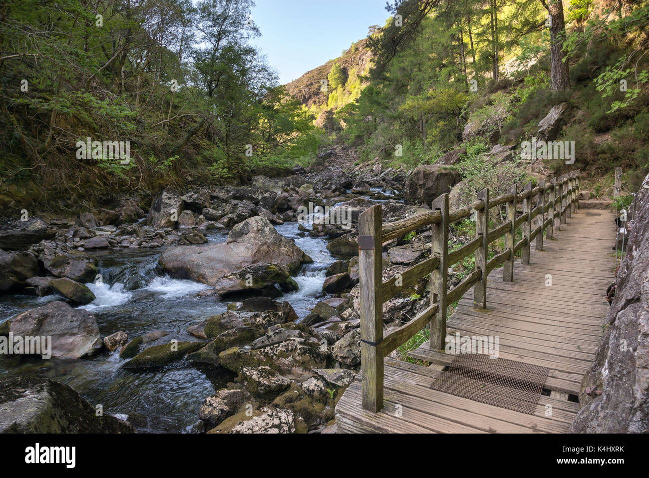 Col de aber-glaslyn beddgelert près de dans le nord du Pays de Galles. Banque D'Images