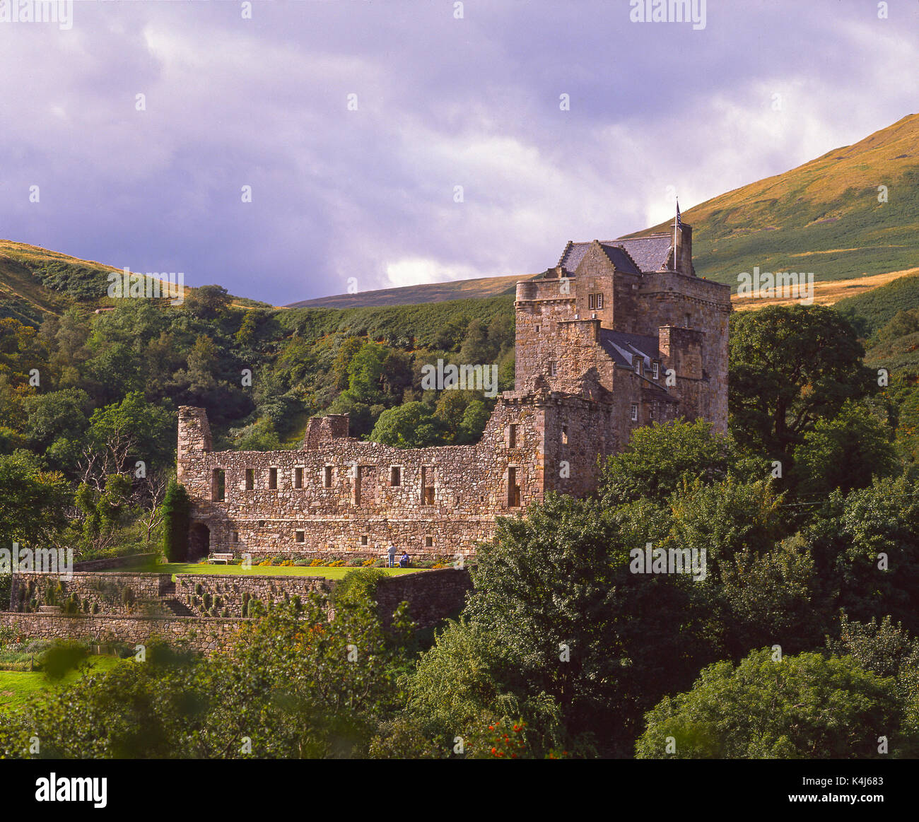 Castle Campbell en dollar glen Banque D'Images