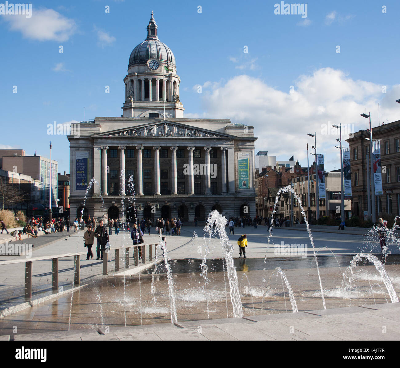 Le centre-ville de Nottingham Banque D'Images