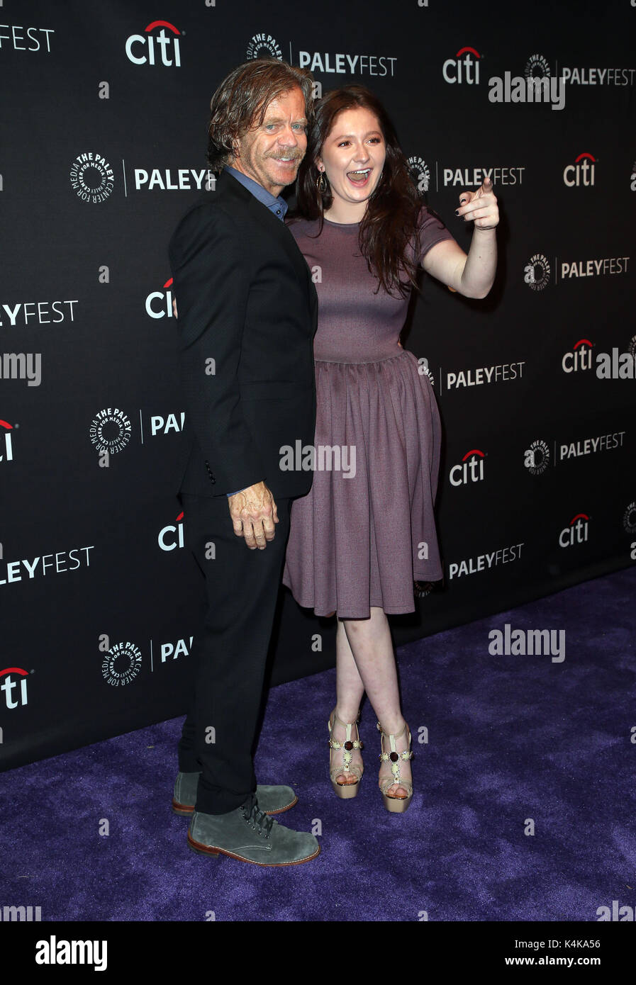 Los Angeles, Ca. Sep 6, 2017. William H. Macy, Emma Kenney, lors de la présélection et de l'ÉHONTÉ DE BORD AU COURS DE LA 11E ÉDITION DU PALEYFEST FALL TV BANDES-ANNONCES Au Paley Center for Media en Californie le 6 septembre 2017. Credit : Faye S/media/Alamy Punch Live News Banque D'Images