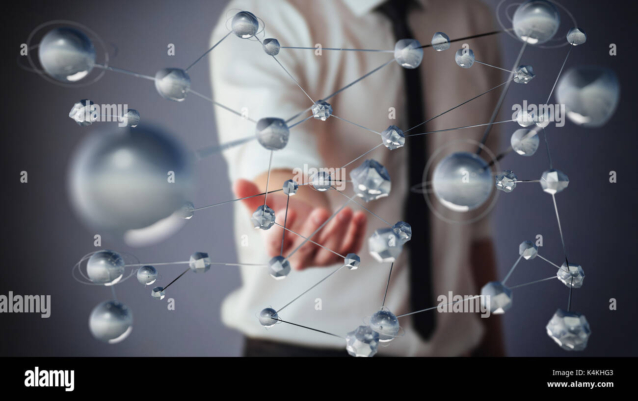 Des technologies innovantes dans le domaine de la science et de la médecine. La technologie pour se connecter. Le concept de sécurité Banque D'Images
