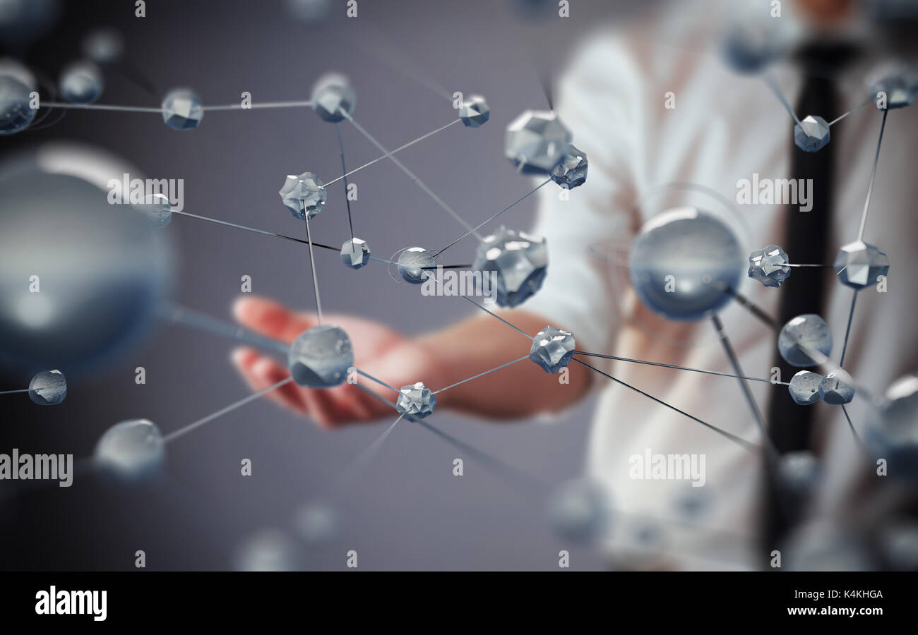 Des technologies innovantes dans le domaine de la science et de la médecine. La technologie pour se connecter. Le concept de sécurité Banque D'Images
