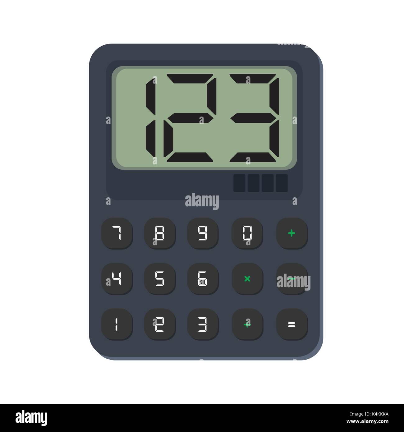 Télévision calculatrice icône sur fond blanc - vector illustration emblématique Illustration de Vecteur