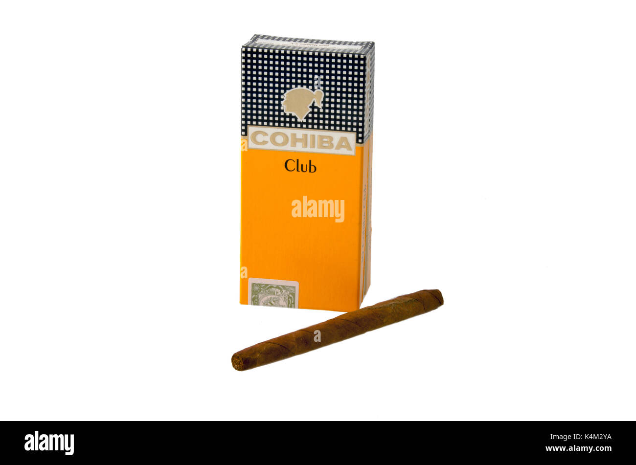 Moscou, Russie - 17 avril 2015 : une boîte de Cohiba cigares club Banque D'Images
