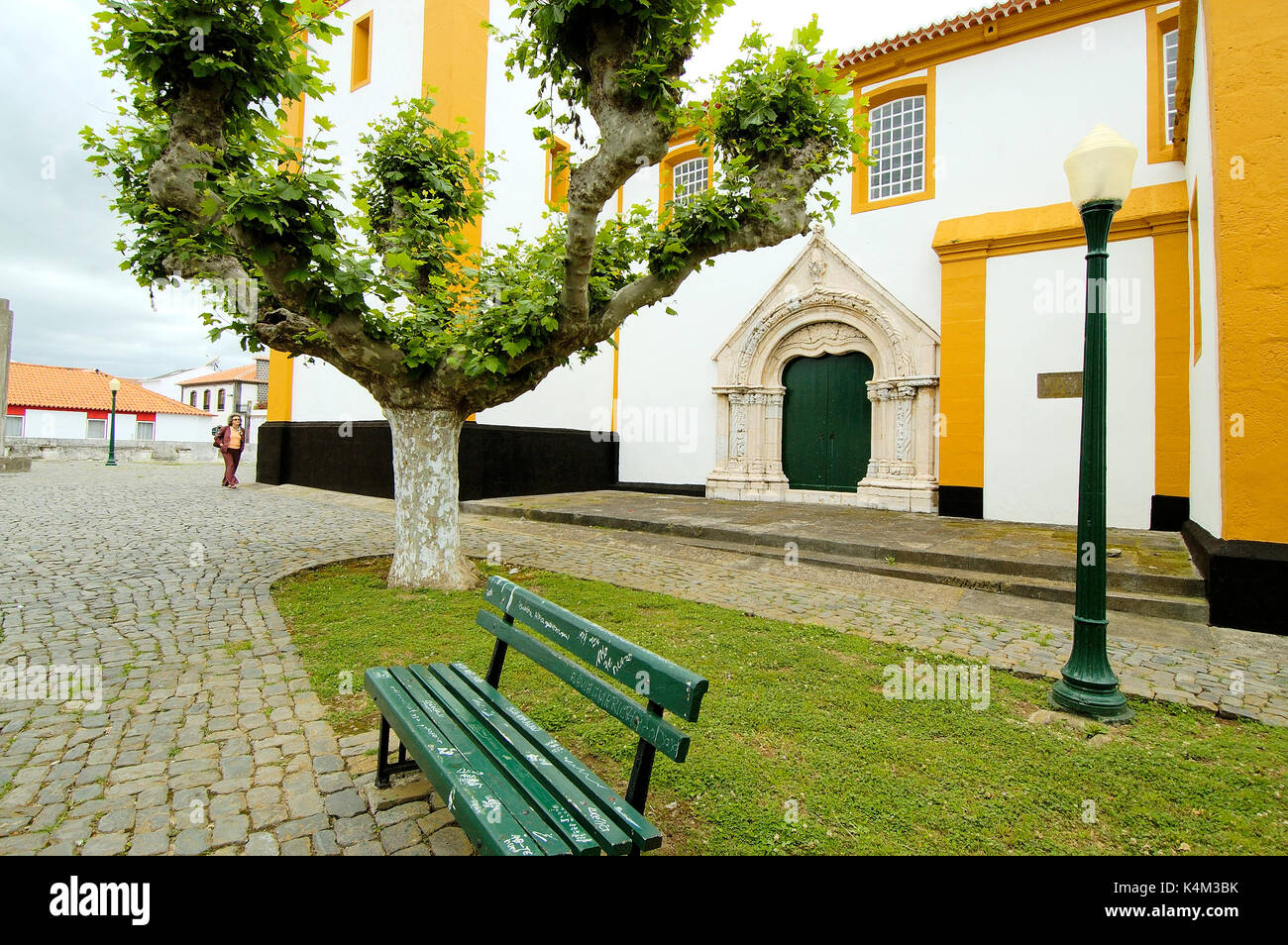 Eglise de Praia da Vitória, Terceira. Açores, Portugal Banque D'Images