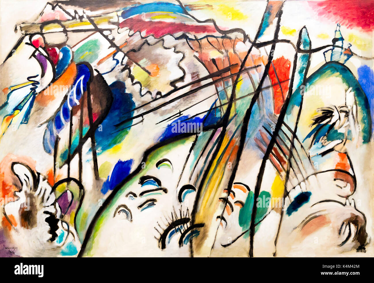 28 l'Improvisation, par Vasily Kandinsky, 1912, Solomon R. Guggenheim Museum, Manhattan, New York City, USA, Amérique du Nord Banque D'Images