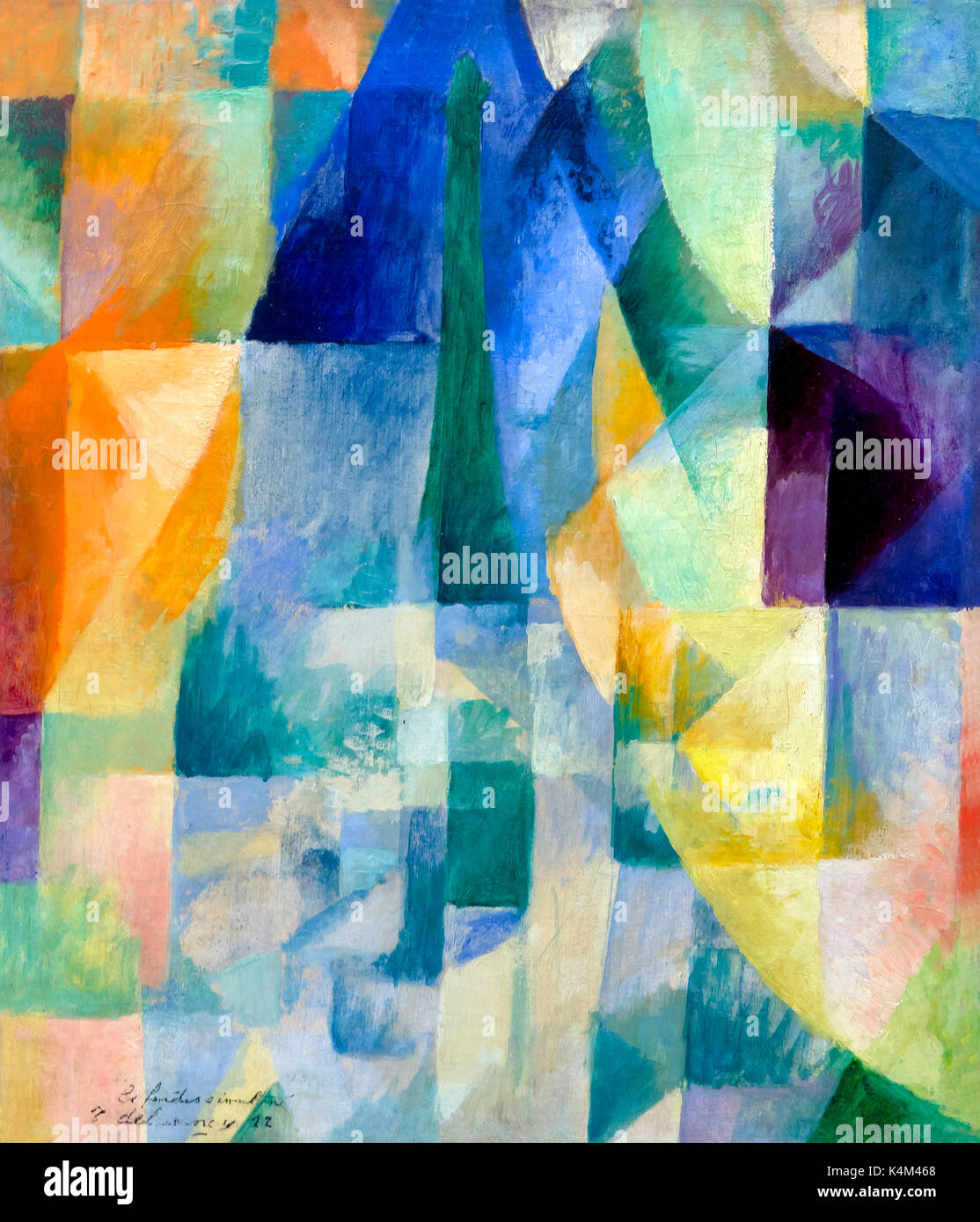 Simultané Windows, Robert Delaunay, 1912 ans, Solomon R. Guggenheim Museum, Manhattan, New York City, États-Unis, Amérique du Nord Banque D'Images