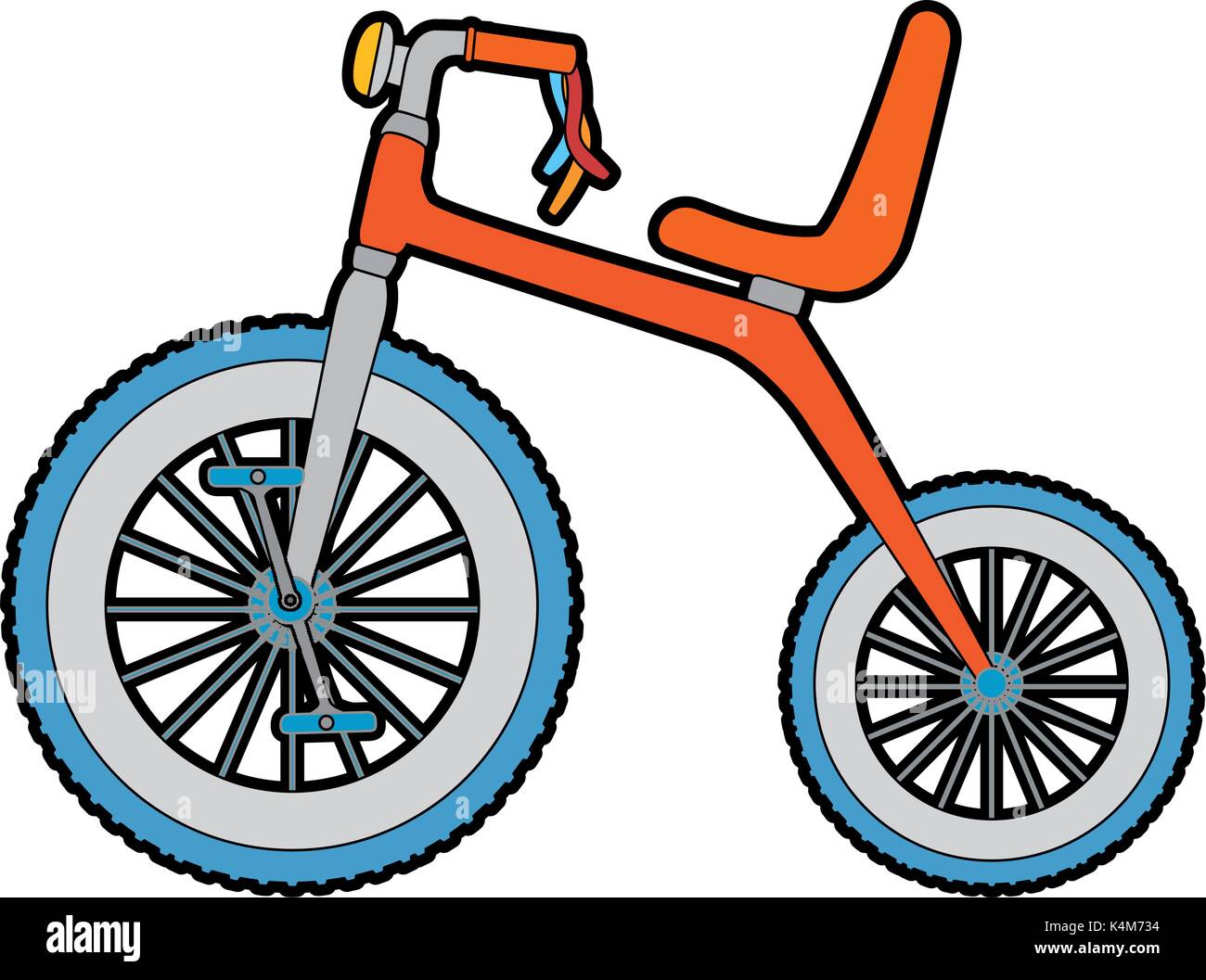 Tricycle cute icône isolé Illustration de Vecteur