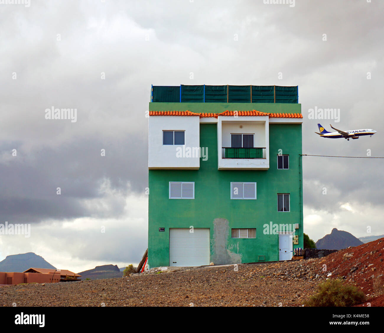 Trajectoire de vol. Banque D'Images