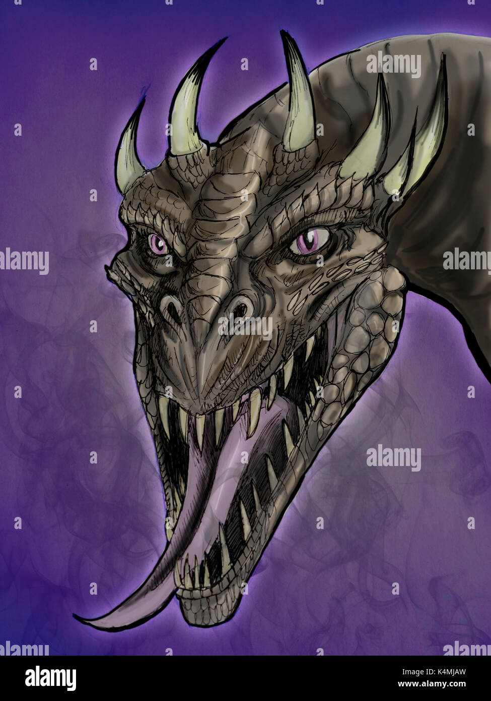 Illustration de Dragon Banque D'Images