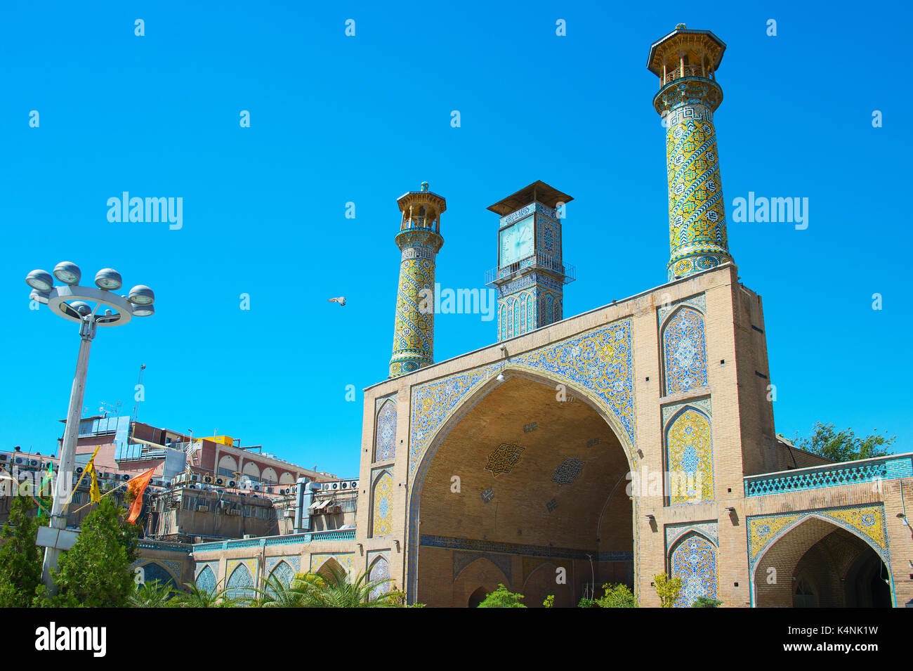 La mosquée du Shah, également connu sous le nom de la mosquée Imam Khomeini est une mosquée dans le grand bazar de Téhéran, Iran. Banque D'Images