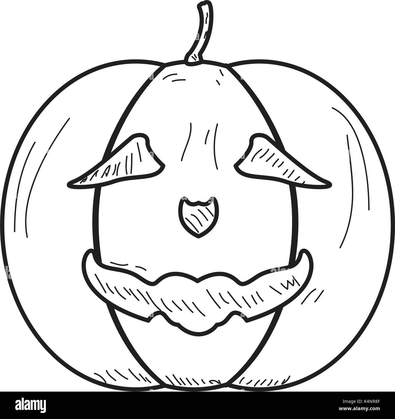 Vintage jack o lantern Illustration de Vecteur