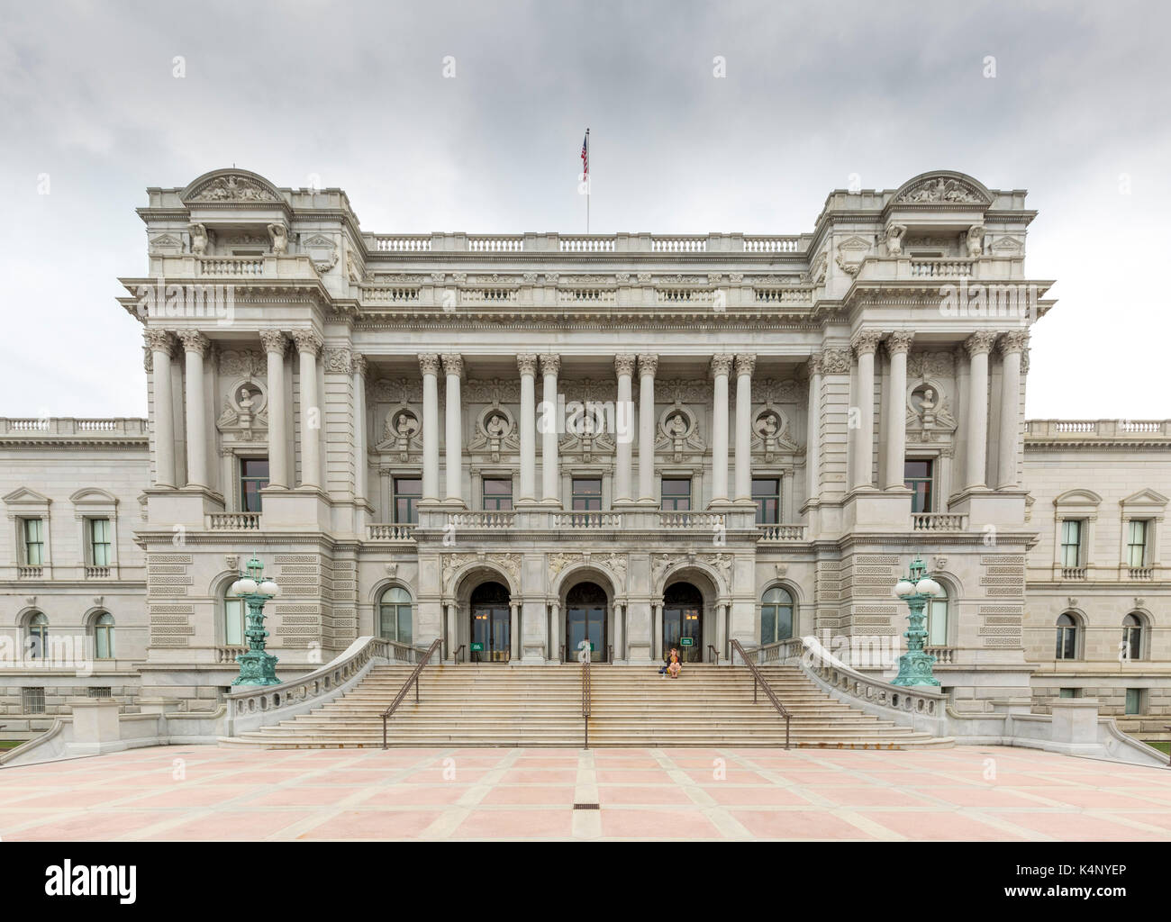 Thomas Jefferson building est le plus ancien des trois United States Library of Congress bâtiments. situé sur la première rue se, entre l'indépendance ave Banque D'Images