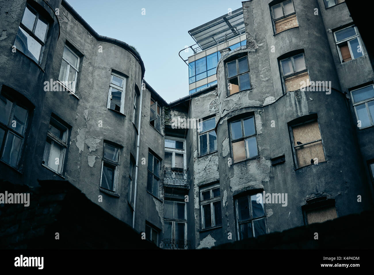 Négligé tenement houses Banque D'Images