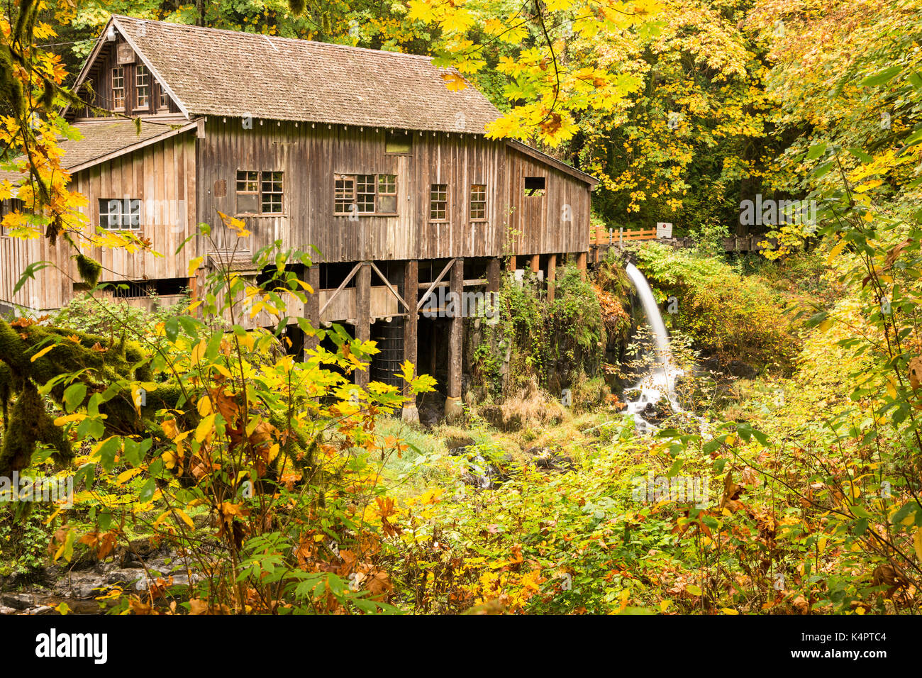 Cedar Creek grist mill dans l'état de Washington, USA Banque D'Images