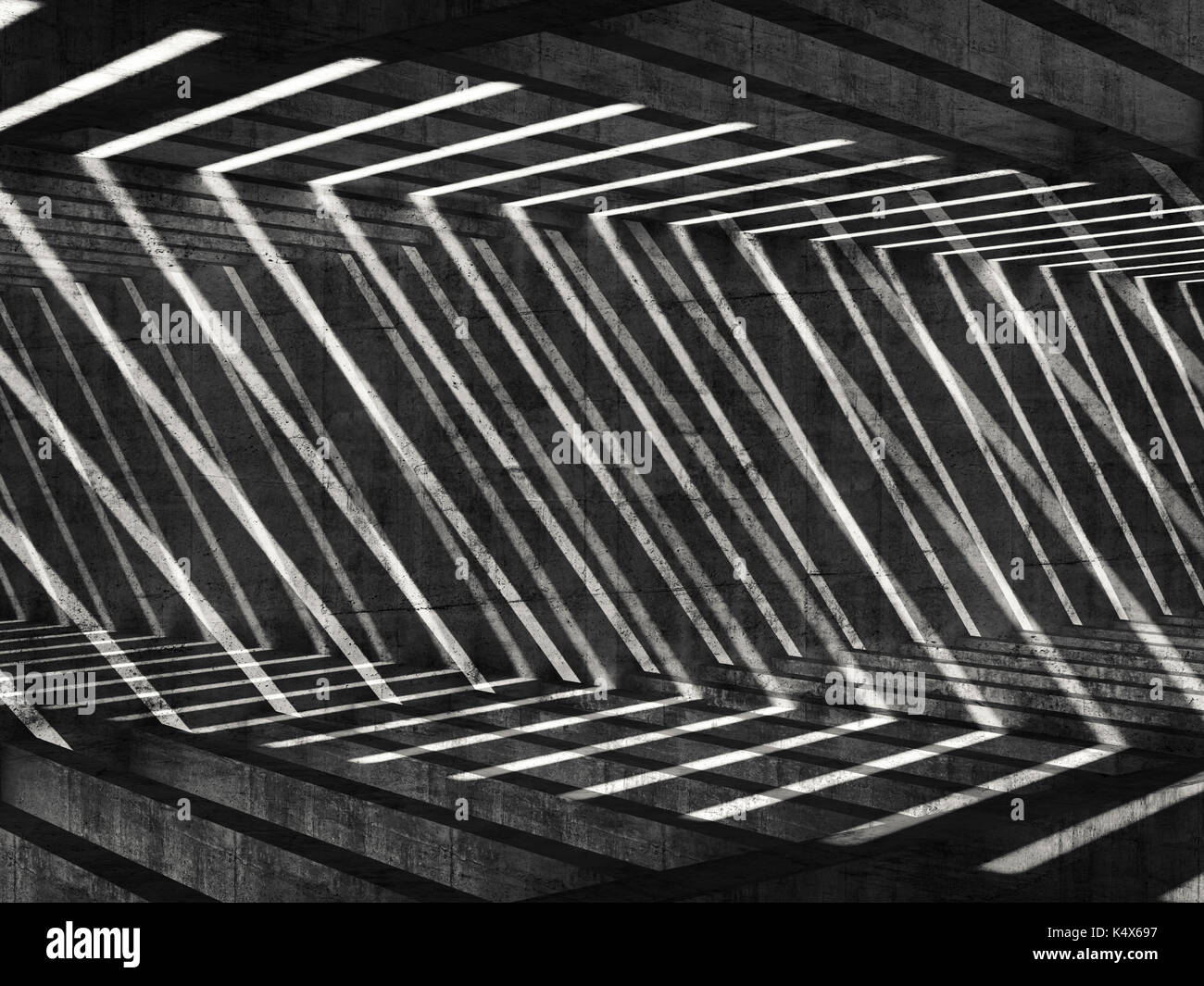 Résumé motif de fond numérique, a recoupé des faisceaux de lumière et ombre, illustration avec double exposition, d'effet de rendu 3d illustration Banque D'Images