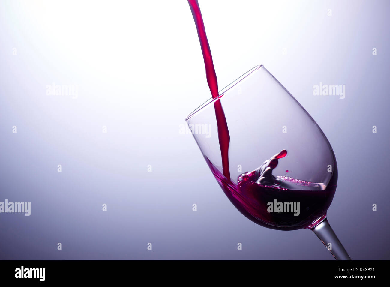 Verre de vin rouge Banque D'Images