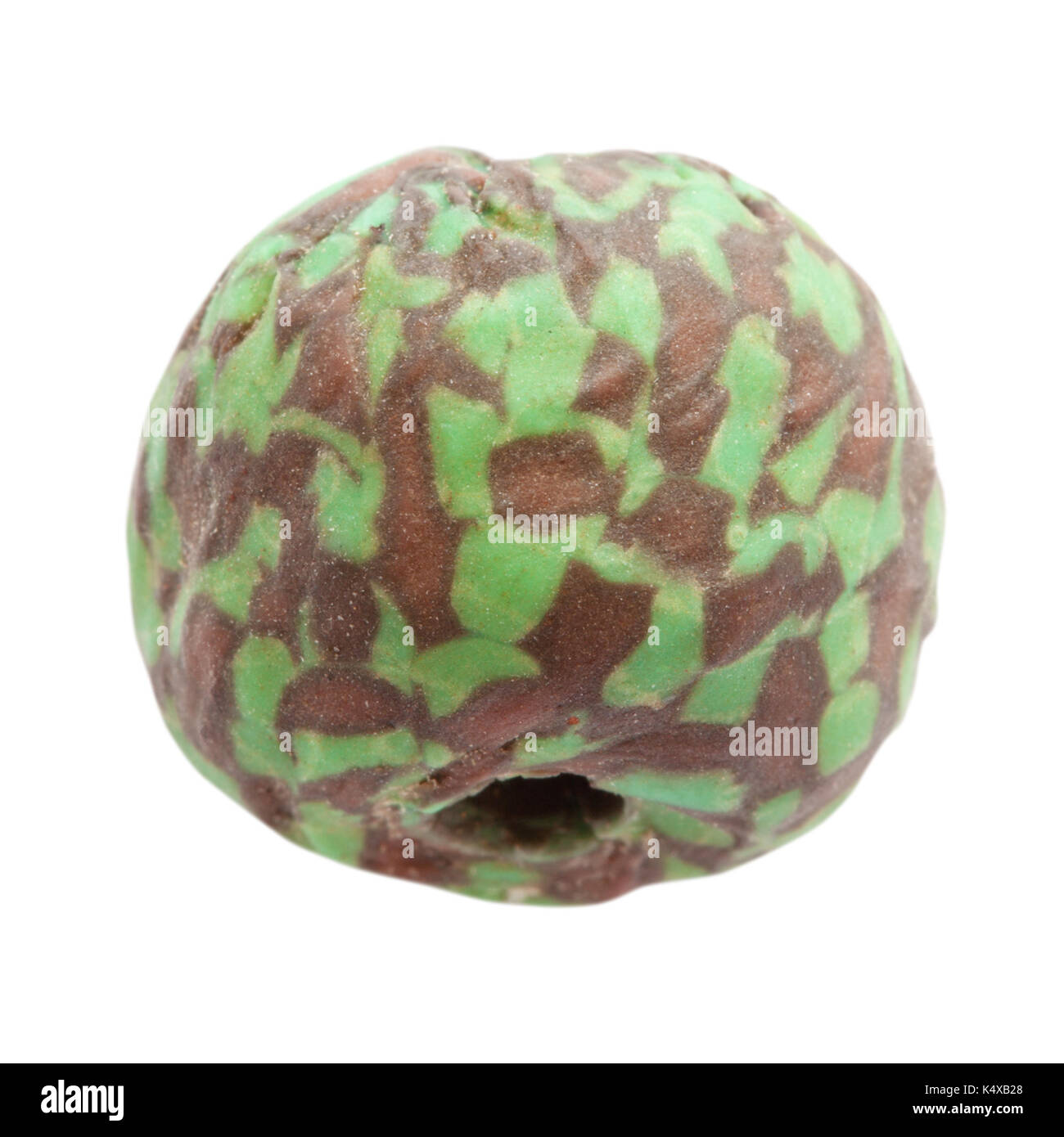 L'afrique fait main perle céramique isolé sur fond blanc Banque D'Images