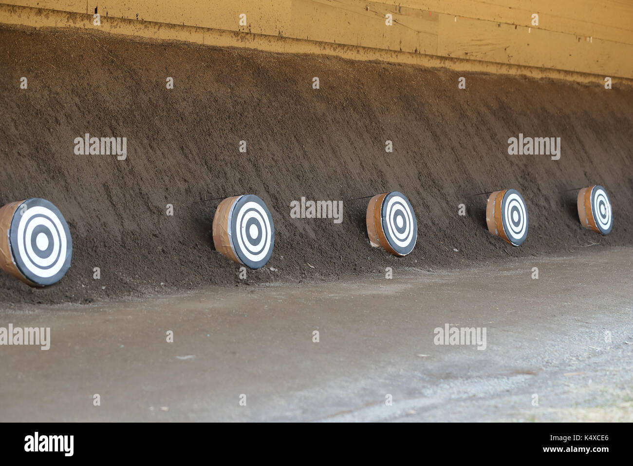 Cibles de tir à l'arc traditionnel japonais Banque D'Images