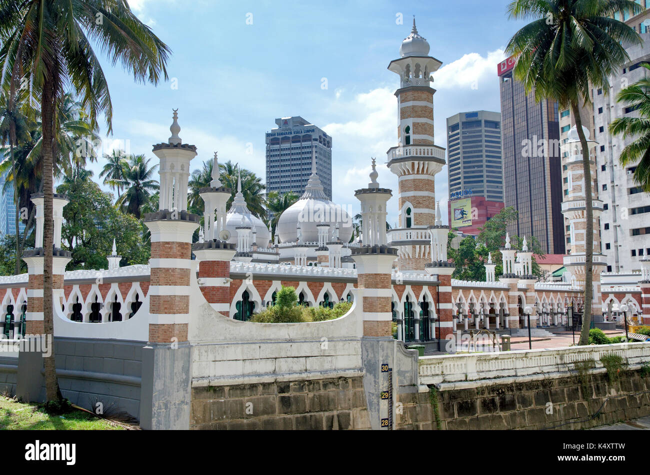 Kuala Lumpur, Malaisie - 18 mai 2013 : masjid jamek mosquée dans le centre de Kuala Lumpur. la mosquée a été construite en 1907 Banque D'Images