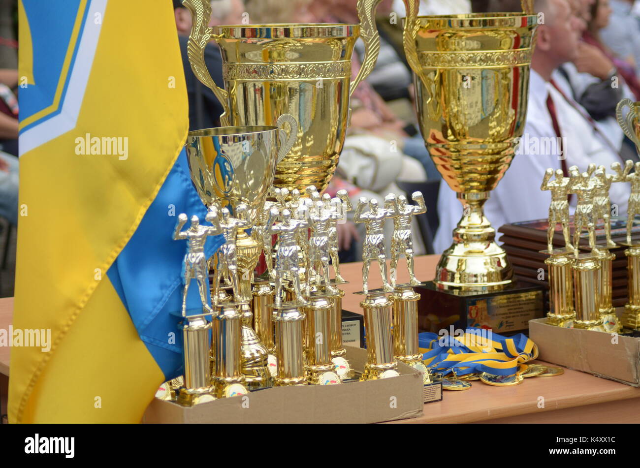 La journée de célébration reportage rédactionnel Volyn Lutsk Ukraine Ville Région, 25.08.17. Banque D'Images