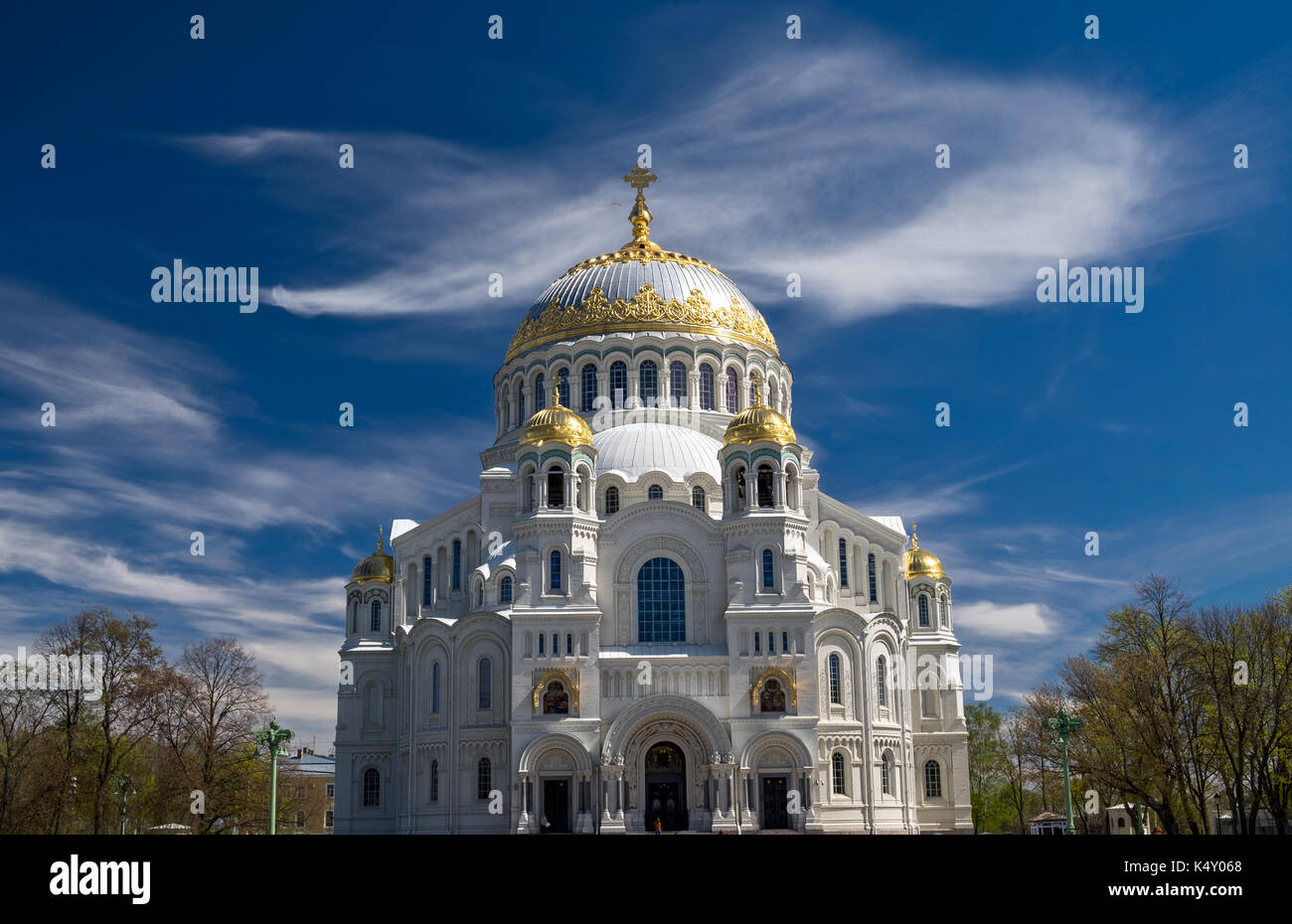 Cathédrale navale de Saint Nicolas à cronstadt, la Russie a été construit en 1903-1913 comme l'église principale de la marine russe et dédié à tous tombé seame Banque D'Images