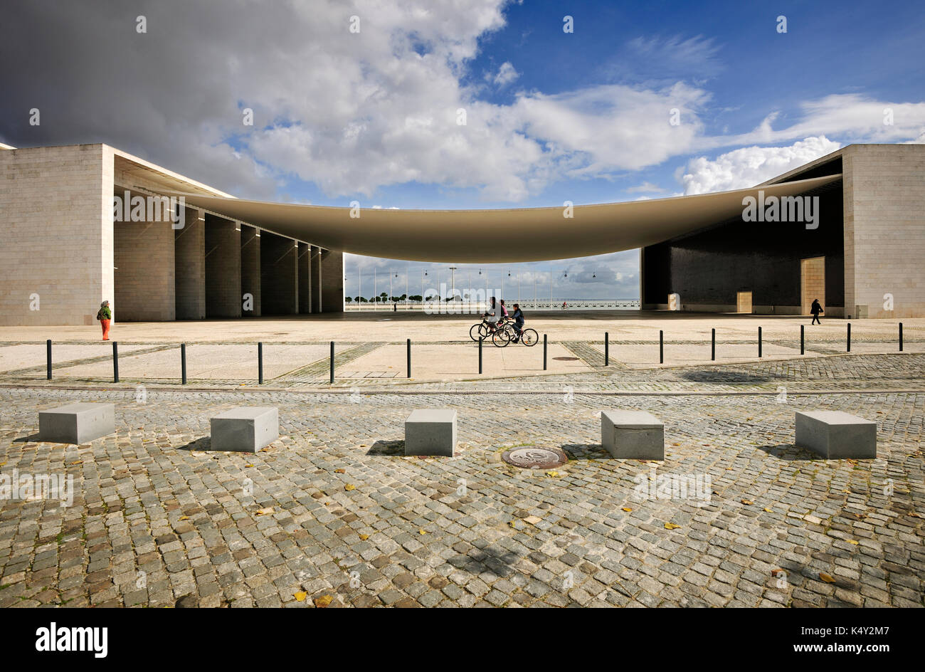 Pavilhão de Portugal par l'architecte Alvaro Siza Vieira, Parque das Nações. Lisbonne, Portugal Banque D'Images