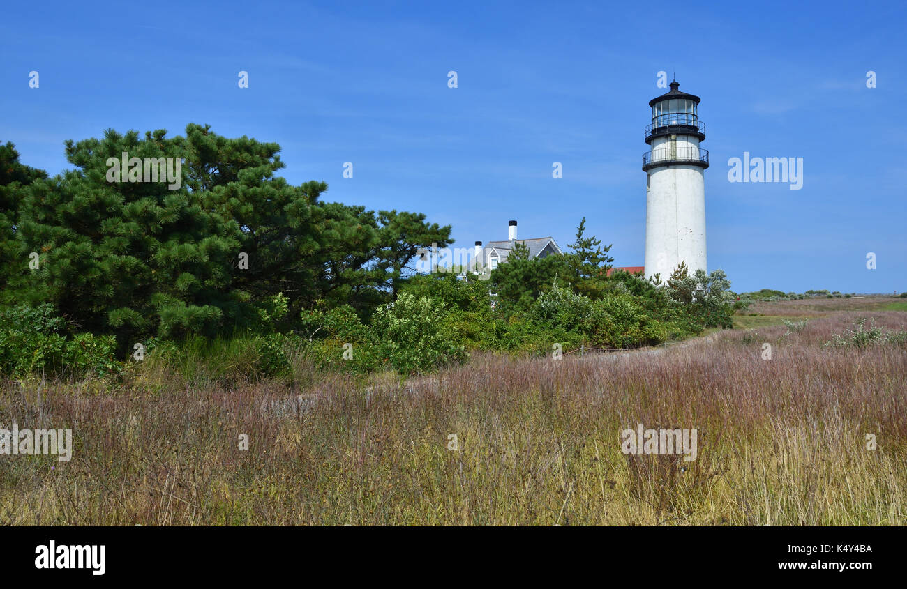 Highlland Light (Lumière) cape cod à Truro - Massachusetts sur le Cape Cod National Seashore Banque D'Images