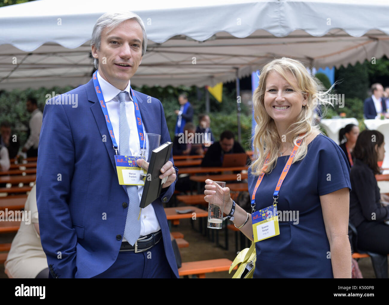 Markus Franken Eon Susanne Rompel Innogy Se Dld Europe 17 La Representation De L Etat Libre De Baviere A L Union Europeenne 4 Septembre 17 Presse Libre De Droit C Melanie Wenger Photo Alliance
