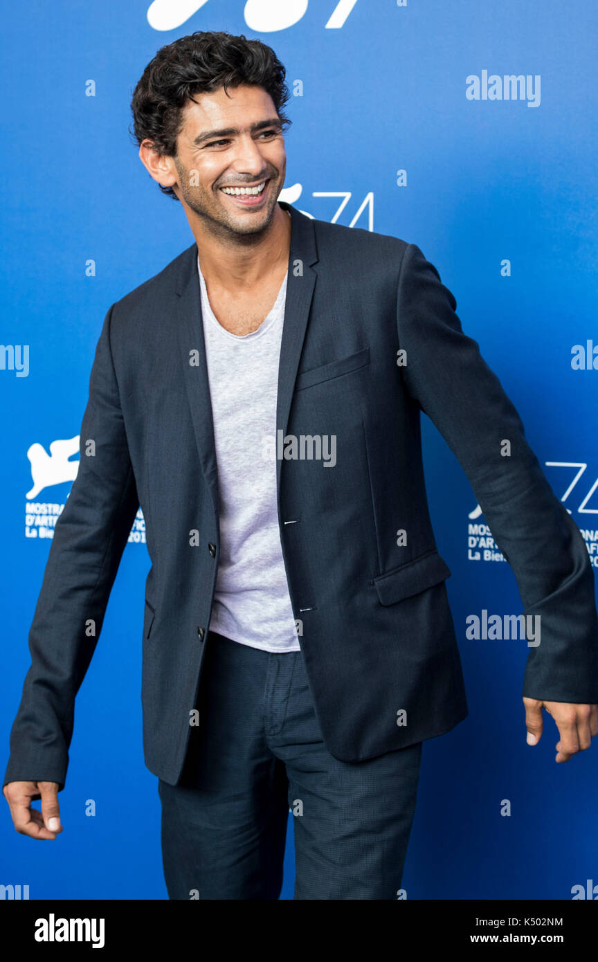 Venise, Italie. 07Th sep 2017. Salim Kechiouche durant la 'mektoub, mon amour : canto uno' photocall à la 74e festival international du film de Venise au Palazzo del casino sur septembre 07, 2017 à Venise, Italie : crédit-geisler fotopress/Alamy live news Banque D'Images