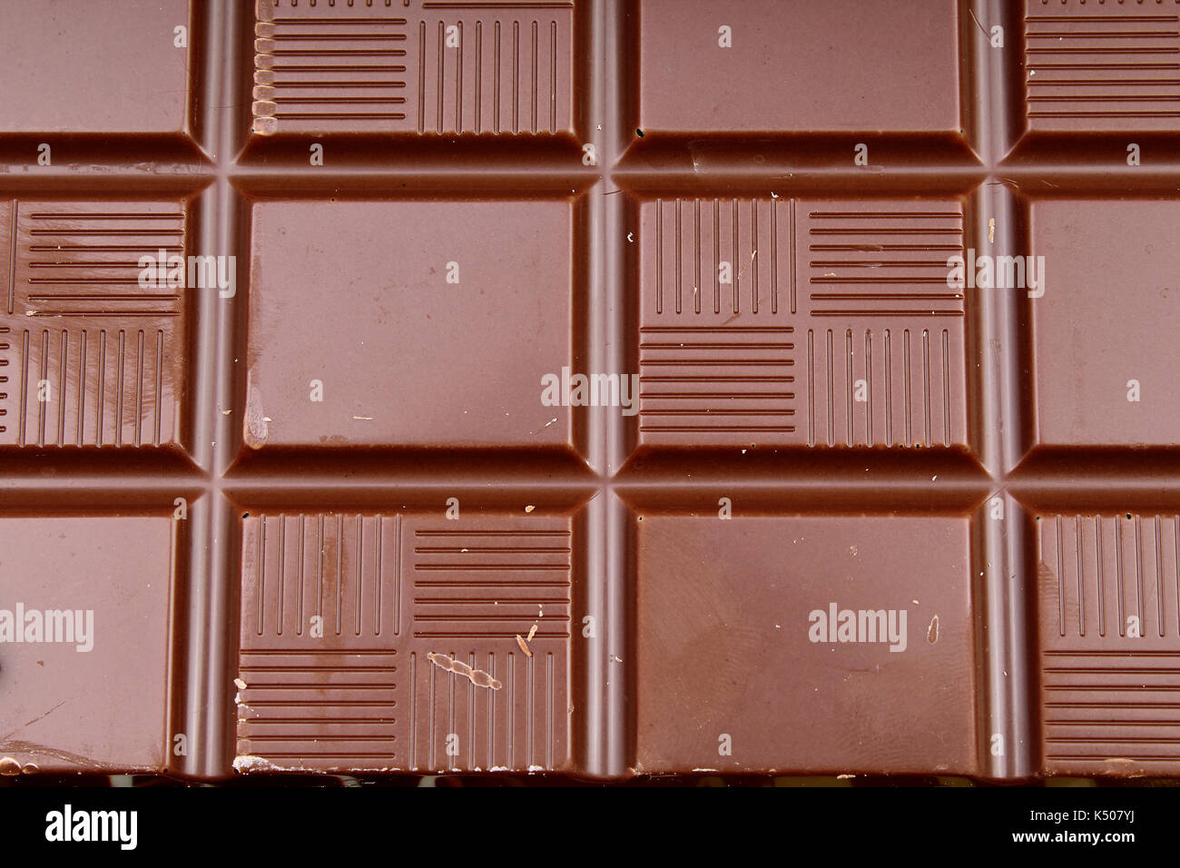 Barres de chocolat fond. lait et the chololate bar texture pattern libre. Banque D'Images