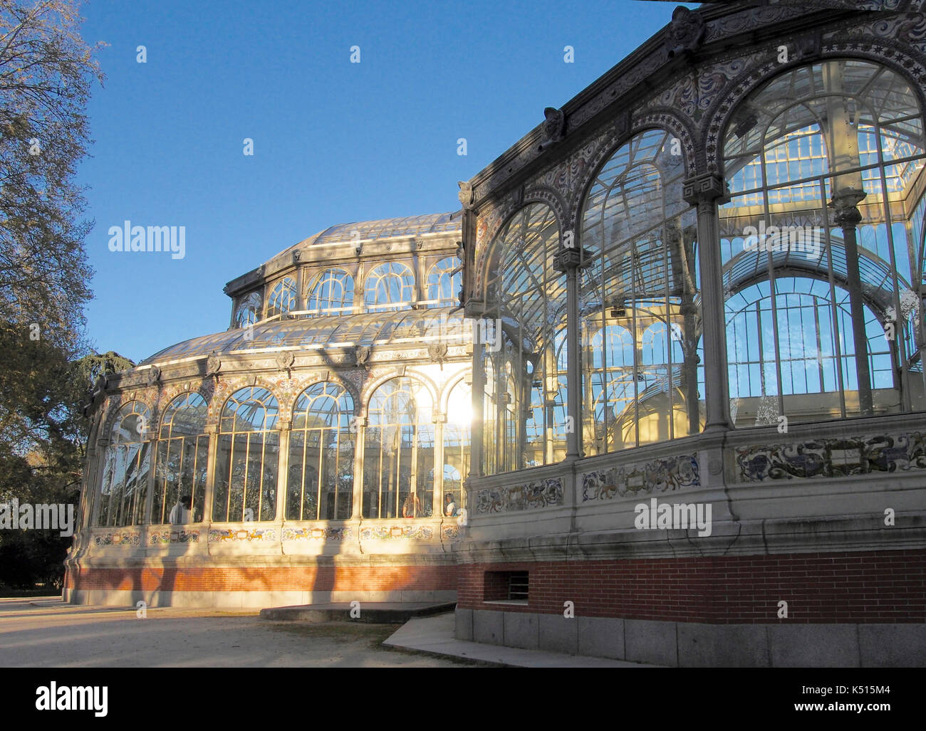 Le palais de cristal - Madrid Banque D'Images