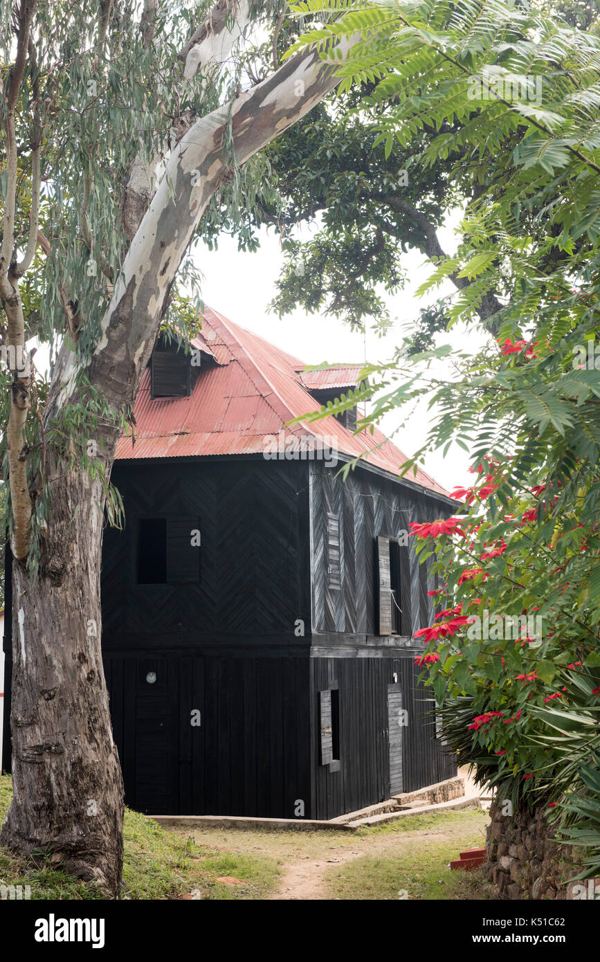 Musée installé dans le palais du roi vacances historique de Radama II, Hilltop Rova de Madagascar, jolie villa f5 Banque D'Images