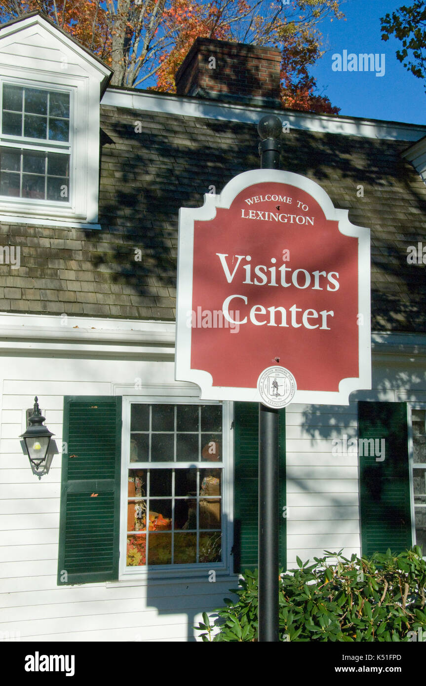 Centre de visiteurs dans la région de Concord, Massachusetts Banque D'Images