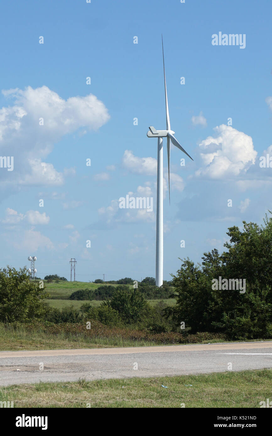 Éoliennes au Texas Banque D'Images