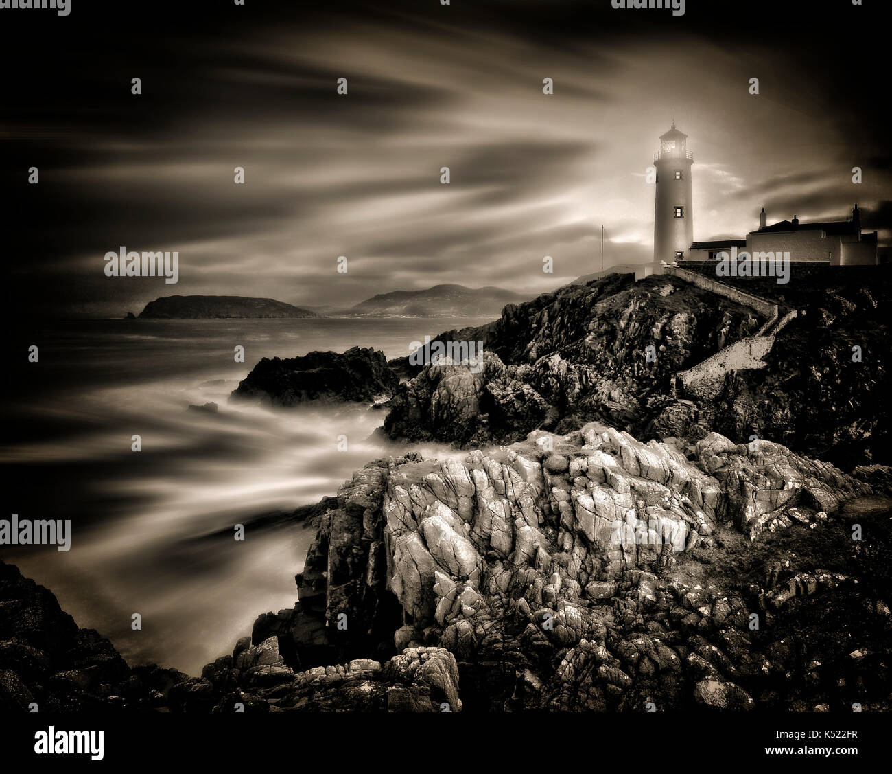 Art Photographique : fanad head lighthouse co. de Donegal, en république d'Irlande Banque D'Images
