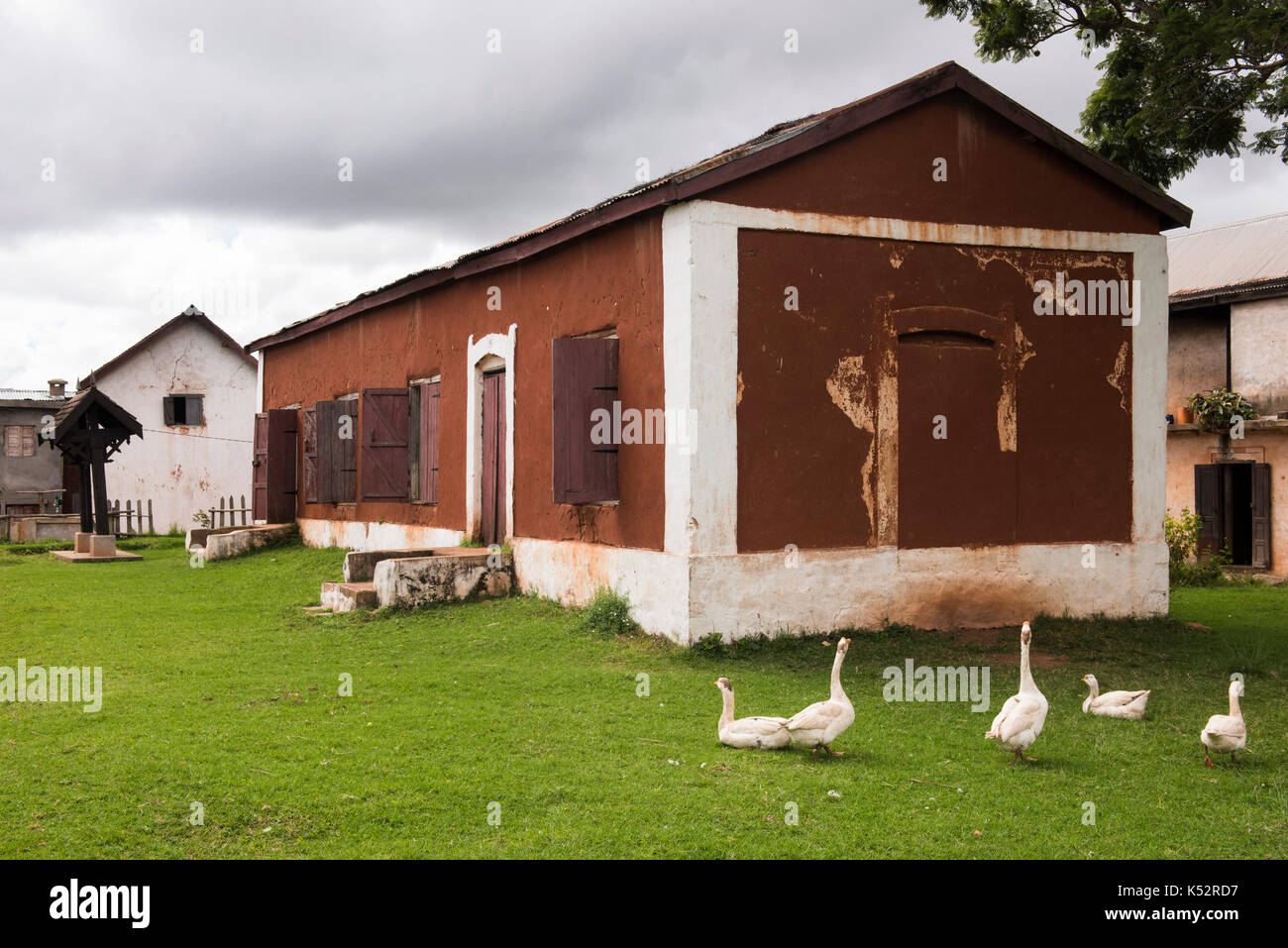 Musée à Ambohidrabiby colline sacrée, capital formel du roi Ralamb, Madagascar Banque D'Images