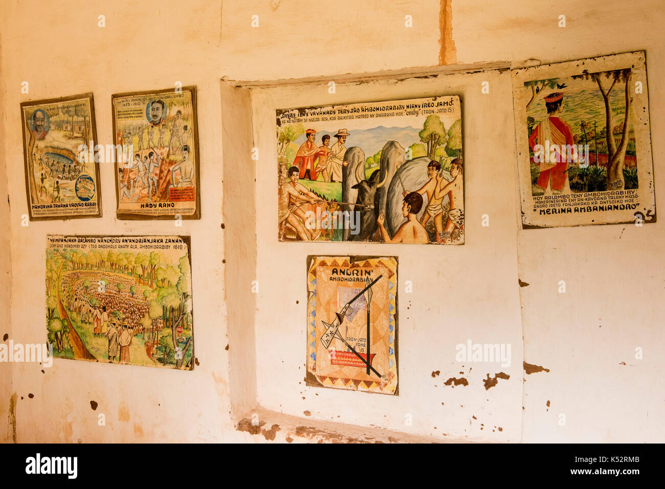 Musée à Ambohidrabiby colline sacrée, capital formel du roi Ralamb, Madagascar Banque D'Images