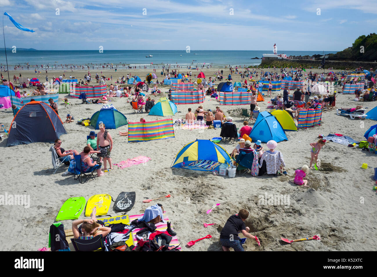 La plage de Looe, Cornwall, UK Banque D'Images